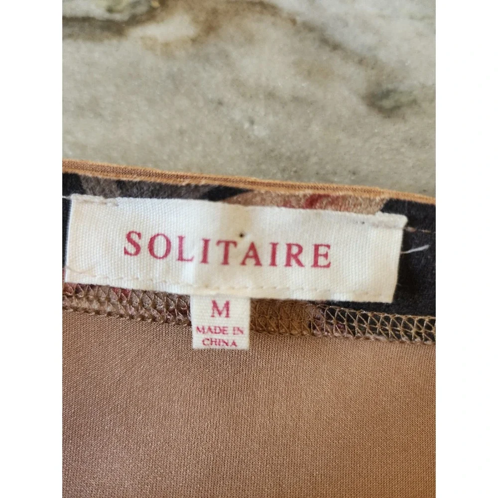 NWOT Anthropologie Solitaire Floral‎ Duster Open Front Cardigan Boho Vegan Suede